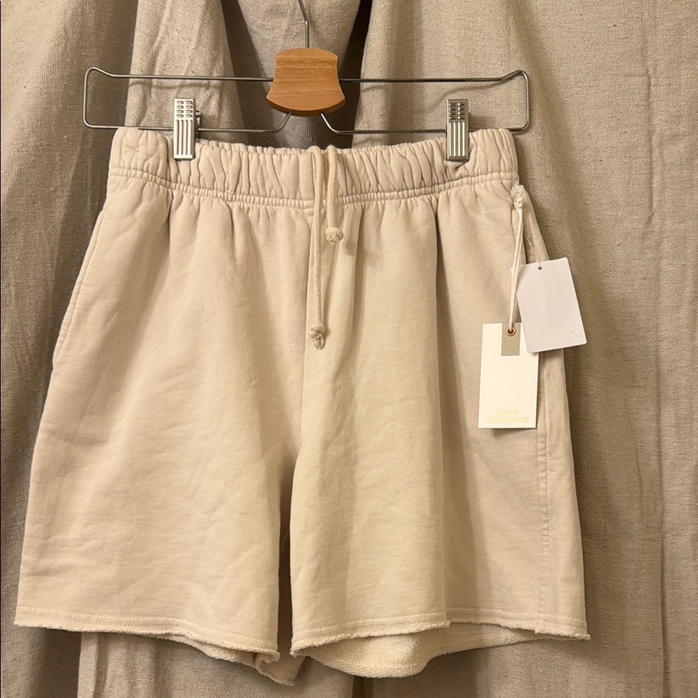Anthropologie x Good American Workout gear  Cream Shorts